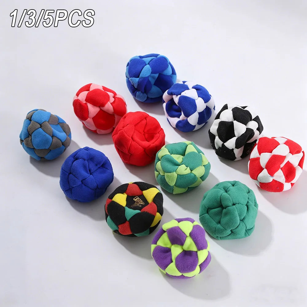 Hacky Sack Hand-Made Knitted Footbag Sacks, Assorted Foot Bag Crochet Hackys Ball for Adults,Juggling Balls for Beginners
