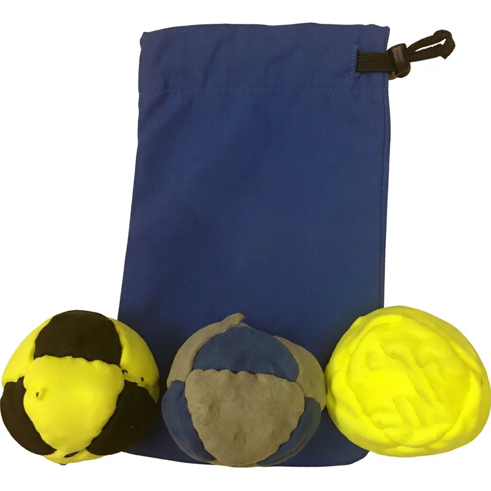 7 Styles Classic Footbag 3 Pack with Pouch, Unique, Footbag Set with Carry Bag