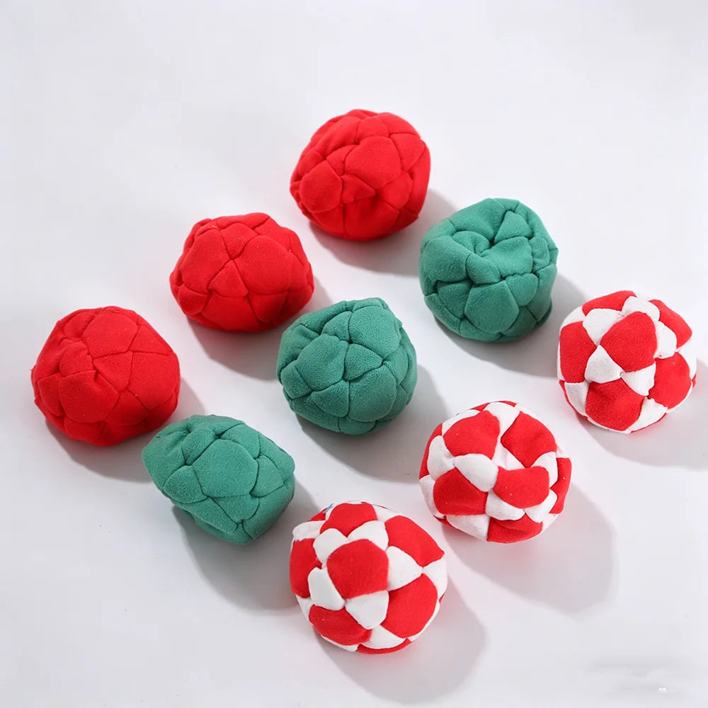 Hacky Sack Hand-Made Knitted Footbag Sacks, Assorted Foot Bag Crochet Hackys Ball for Adults,Juggling Balls for Beginners