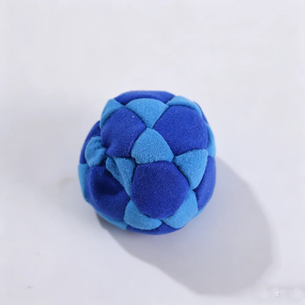 Hacky Sack Footbags Set - Colorful Crochet Footbag for Adults & Beginners | Juggling Balls with Multicolored Pattern