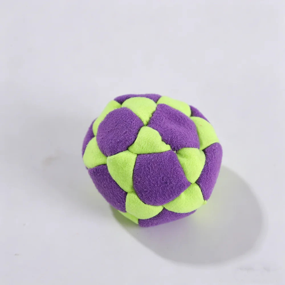 Hacky Sack Footbags Set - Colorful Crochet Footbag for Adults & Beginners | Juggling Balls with Multicolored Pattern
